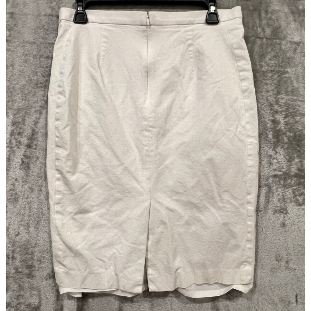 Ann Taylor Women’s Pencil Skirt Size 8 Off White Professional Office Workwear - Picture 2 of 10